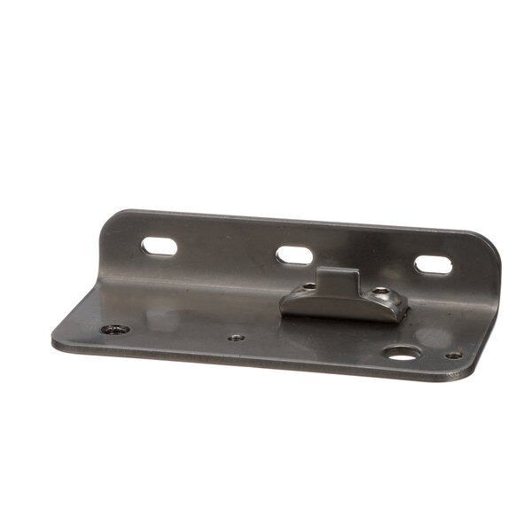 A Norlake metal bracket with two holes on it.