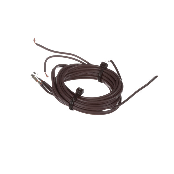 A brown Victory heater wire with a black wire attached.
