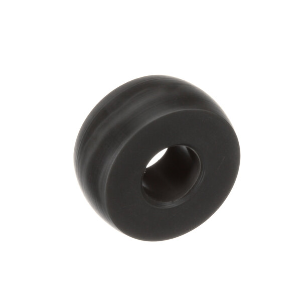 A black rubber circular pusher actuator roller.