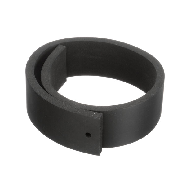 A black rubber Jackson stabilizer ring with a hole.