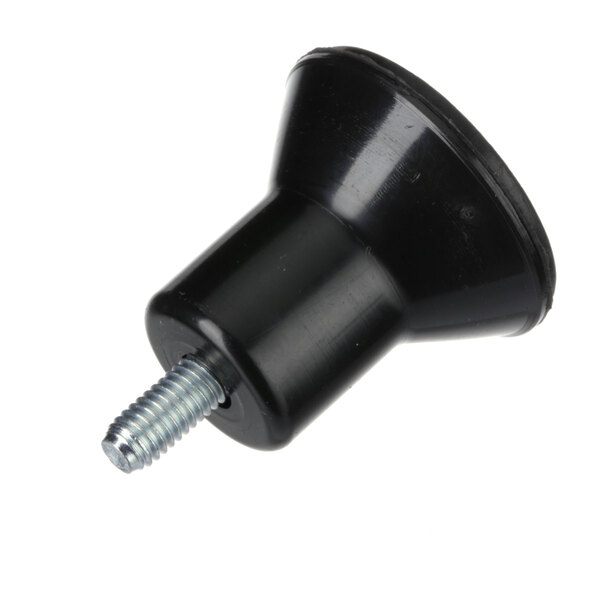 The black plastic Globe M00220 slicer foot screw.