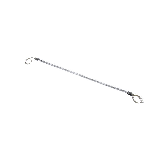 A long metal rod with a couple of rings on the end.