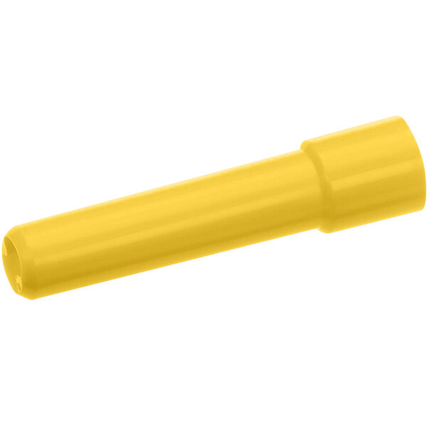 A yellow plastic tube.