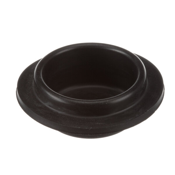 A black diaphragm with a black handle and a black circle inside.