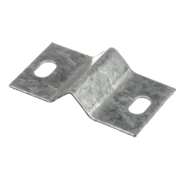 A pair of zinc steel brackets with metal pieces.