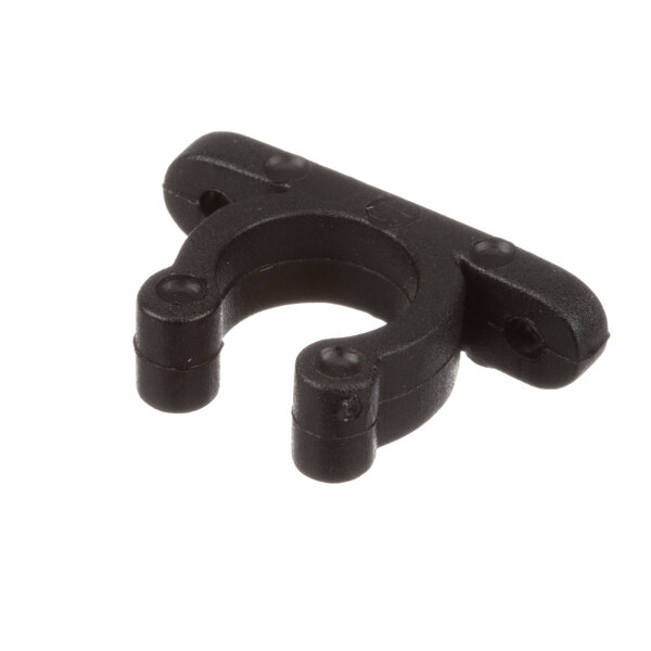 A black plastic BKI terminal clamp with two holes.