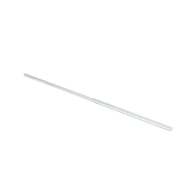 A silver metal rod with a long handle.