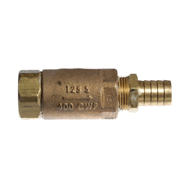 A Groen NT1502 brass check valve.
