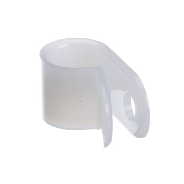 A white plastic clip with holes.