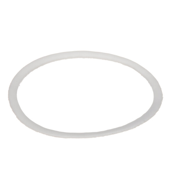 A white rubber gasket with a white background.