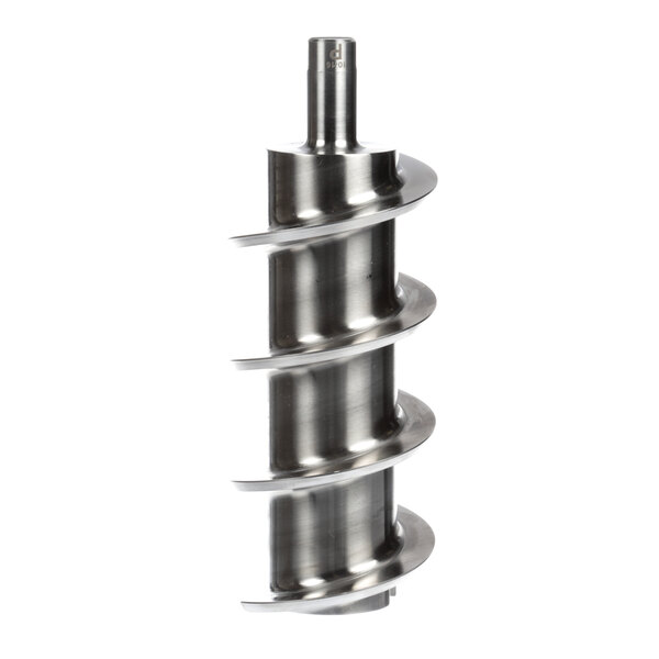 A stainless steel metal spiral (Follett Corporation PI502737 Auger) on a white background.