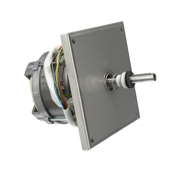 An Alto-Shaam 5000602R metal electric motor with wires.
