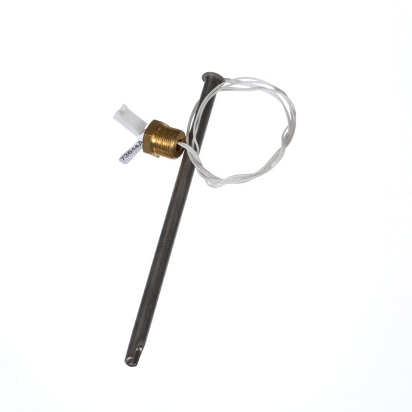 A metal rod with a wire attached, the Bloomfield 2J-73644 Temp Probe.