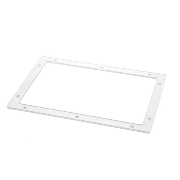 A white rectangular Bunn Tank Lid Gasket with holes.