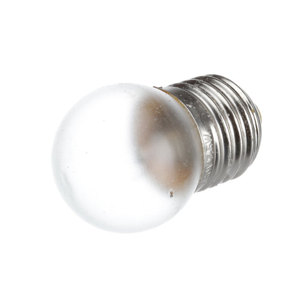 A close-up of a Perlick refrigeration light bulb with a clear base on a white background.