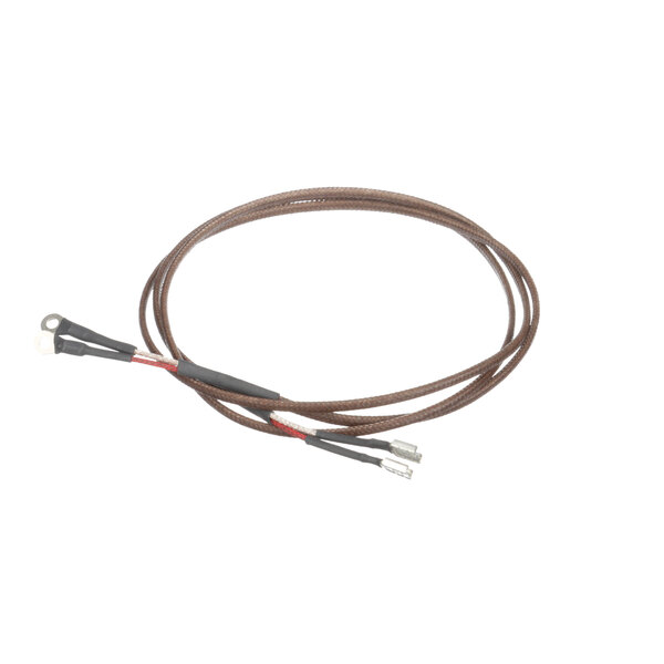 A brown Crown Steam thermocouple cable with two wires.