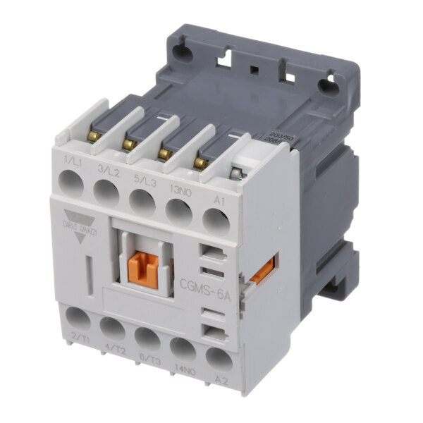A Blodgett contactor with three contacts on a white background.