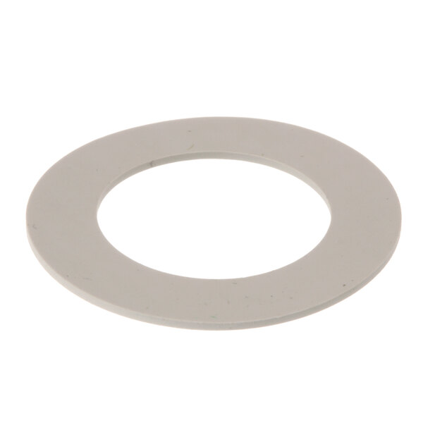 A white circle with a hole in it, the Wilbur Curtis WC-43089 Sprayhead Gasket.