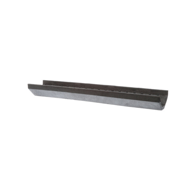 A black metal rectangular shelf with a long handle.