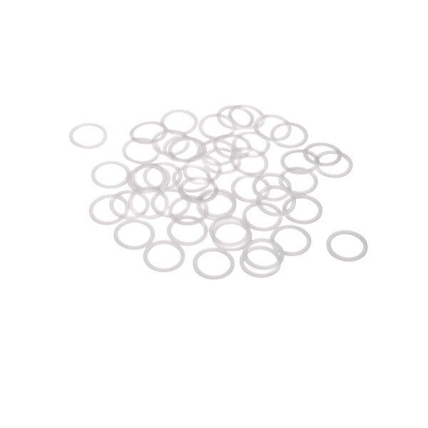 A group of white gaskets.