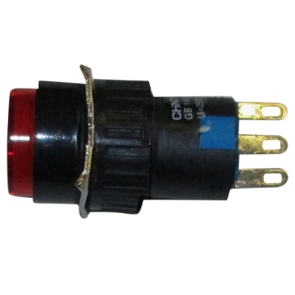 A red and black ARY VacMaster Seal Switch with a black electrical connector.