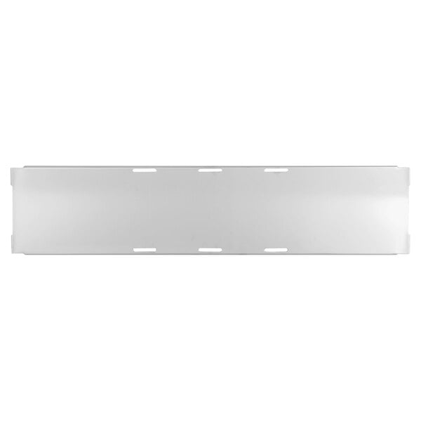 A white rectangular Avantco divider bar with holes.