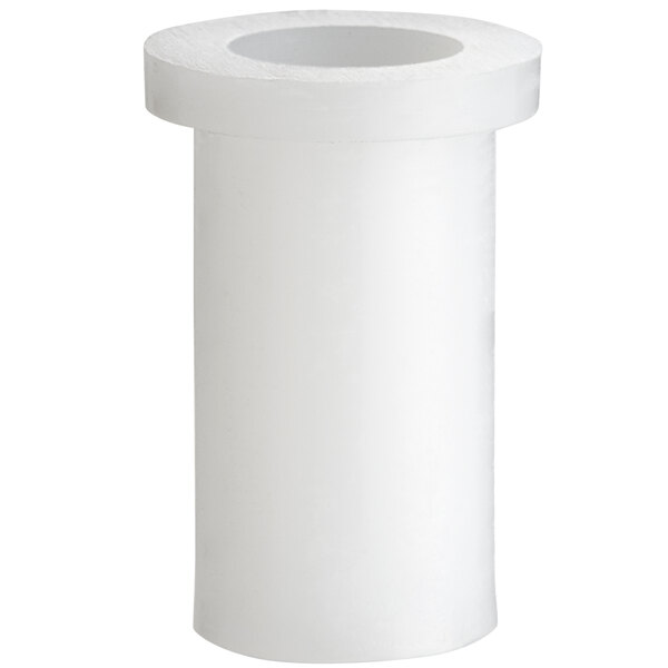 A white plastic cylinder with a white lid.