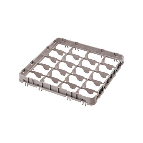 A grey plastic tray with holes.