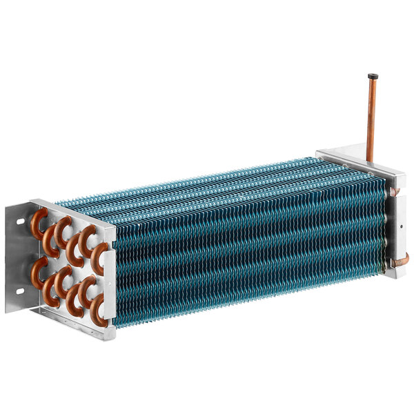 An Avantco evaporator coil with copper coils.