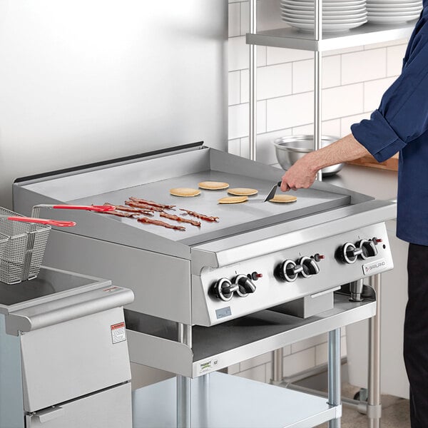 Garland GTGG36-GT36M 36" Natural Gas Countertop Griddle with Thermostatic Controls - 84,000 BTU