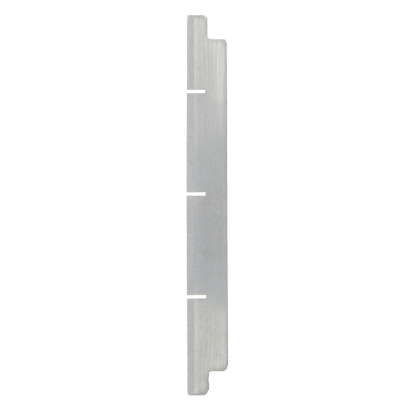 A white plastic rectangular holder with a metal handle.