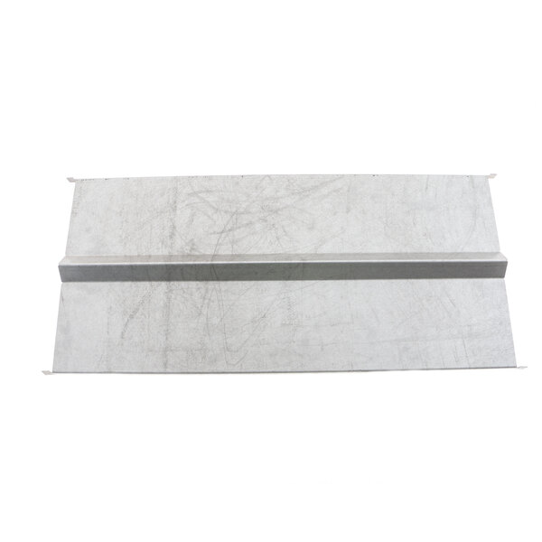 A white metal sheet with a long rectangular shape.