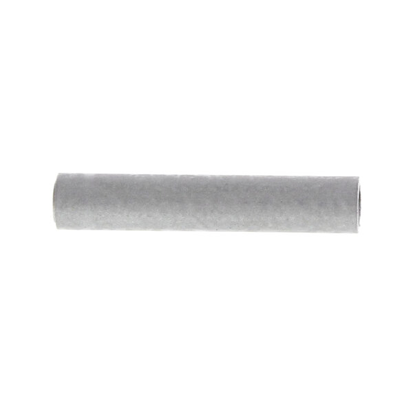 A white paper tube with a silver handle.