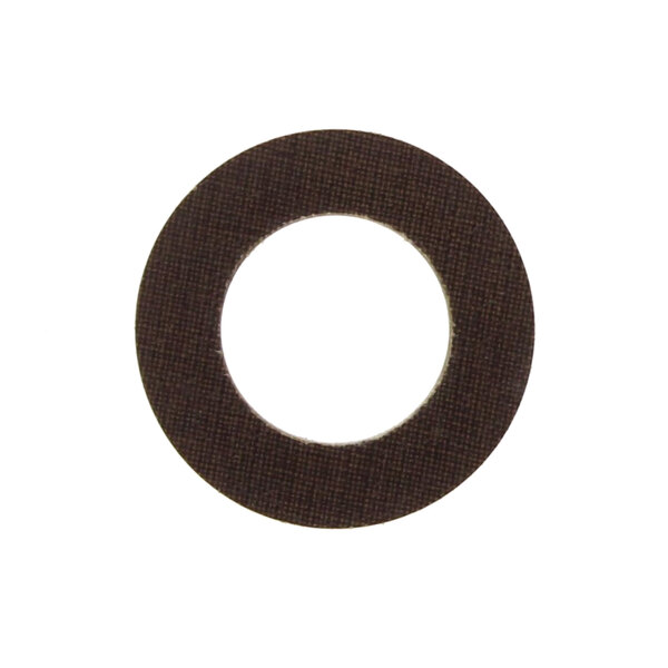 A black circle with a white center.