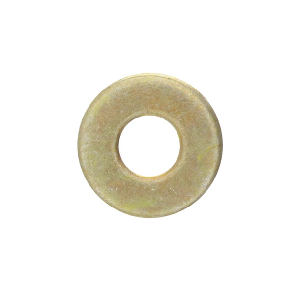 A plain metal Scotsman washer with a hole in the center.