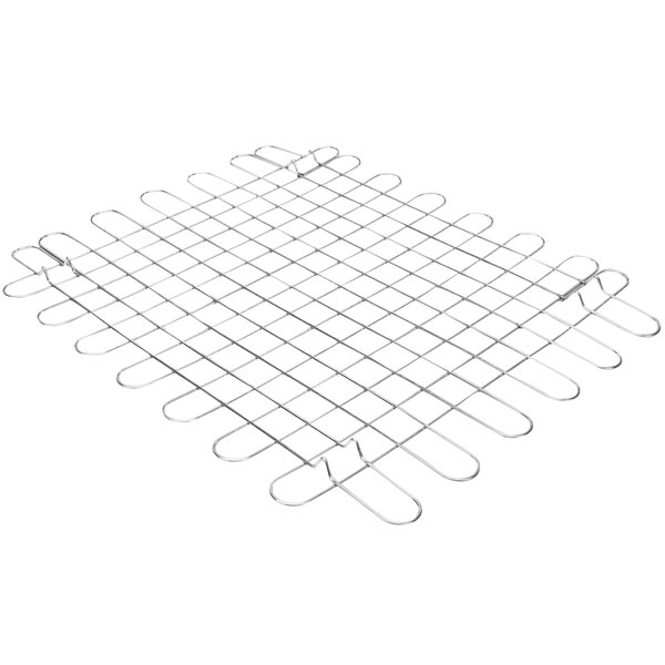 An APW Wyott wire grid support with a metal handle on a white background.