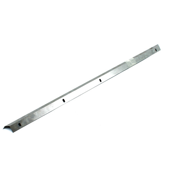 A long metal bar with two holes in it.