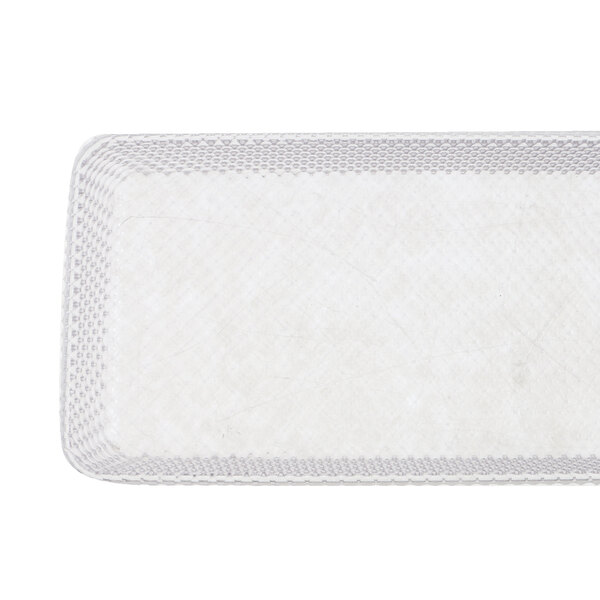 A white rectangular Kason light lens cover with a mesh design.