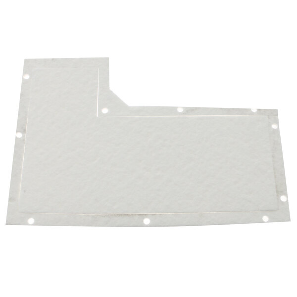 A white rectangular Ultrafryer Systems gasket with holes in it.