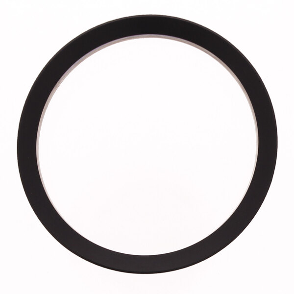 A black circular rubber seal.