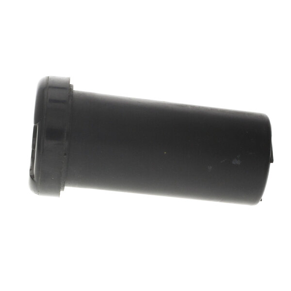 A black plastic cylinder with a cap on one end.