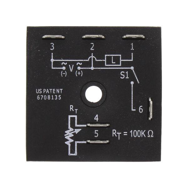 A black square Bakers Pride solid state timer with white text and numbers.