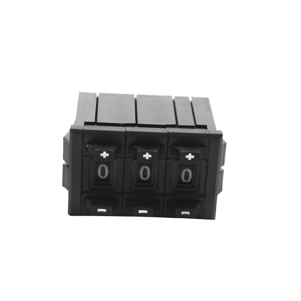 A black rectangular Marshall Air digital potentiometer with numbers and buttons.