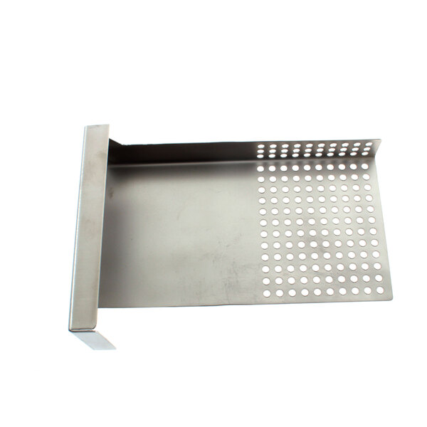 A metal Legion strainer tray with 1/4" holes.