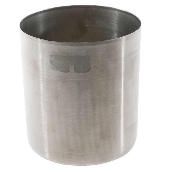 An APW Wyott stainless steel bain marie pot with a hole in the middle for a lid.