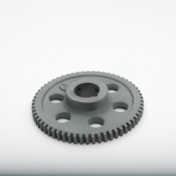 A grey metal Legion large gear with holes.