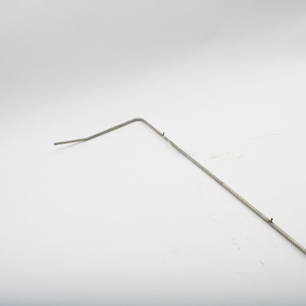A bent metal rod with a hook on the end.