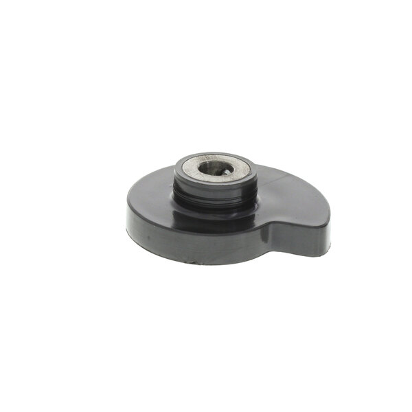 A black plastic Univex slide adjust cam with a hole.