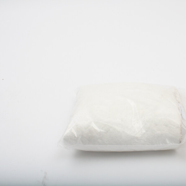 A white bag of Legion Fiberfrax insulation on a white background.