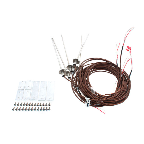 A Middleby Marshall T-Couple Kit with a metal rod and wires with screws.
